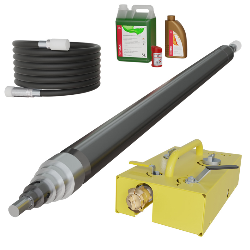 Rachetă de subtraversare MAX K65KS - foreză pneumatică profesională 65 mm scurtă